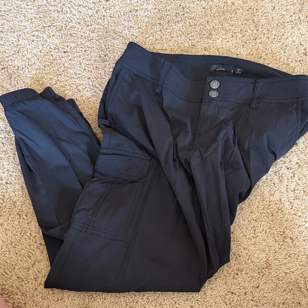 Prana Halle Black Women's Pants with Logo Waist Label